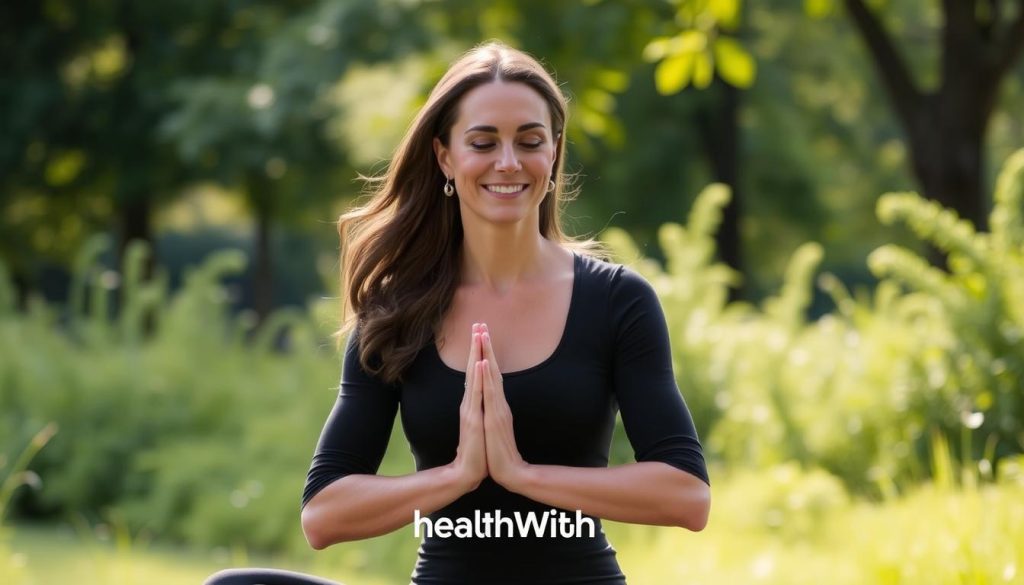 Kate Middleton demonstrating wellness habits