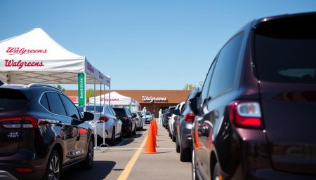 covid-19 drive-thru testing at walgreens