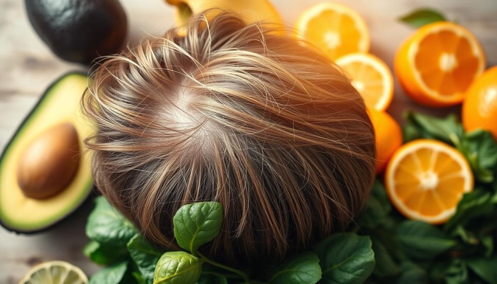 which vitamin deficiency causes hair loss