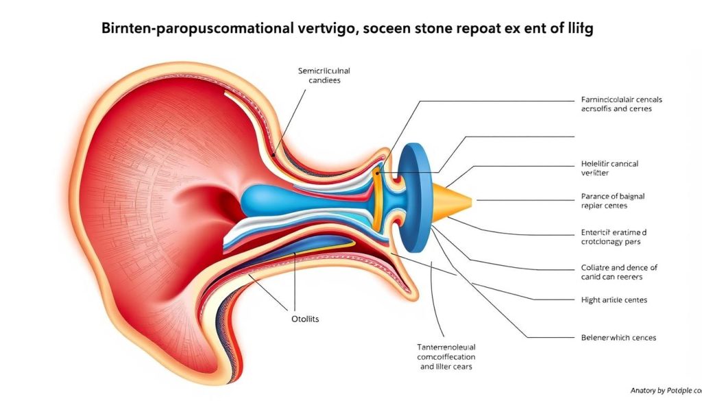 Benign paroxysmal positional vertigo diagram