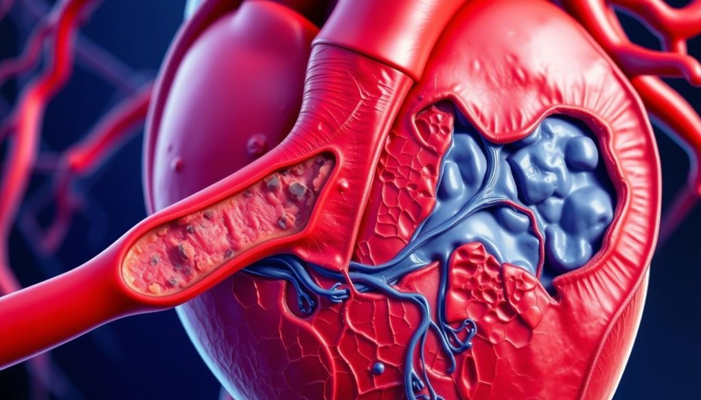 Coronary artery disease illustration