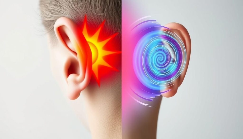 Distinguishing vertigo ear symptoms