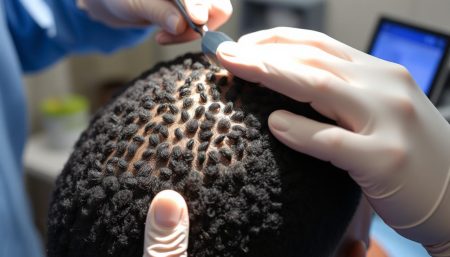 FUE hair transplant for black men