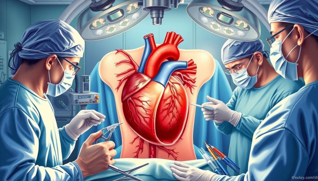 Heart surgery procedure