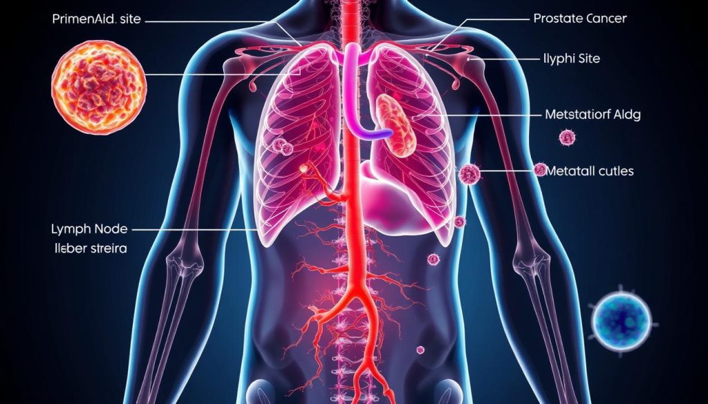 Prostate cancer metastasis patterns