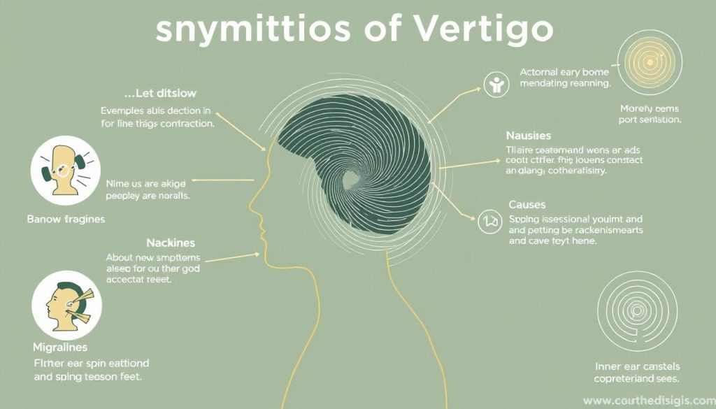 Vertigo symptoms infographic