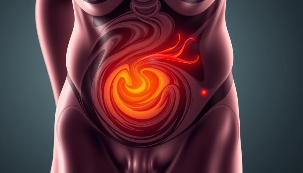 chronic abdominal pain and colorectal cancer