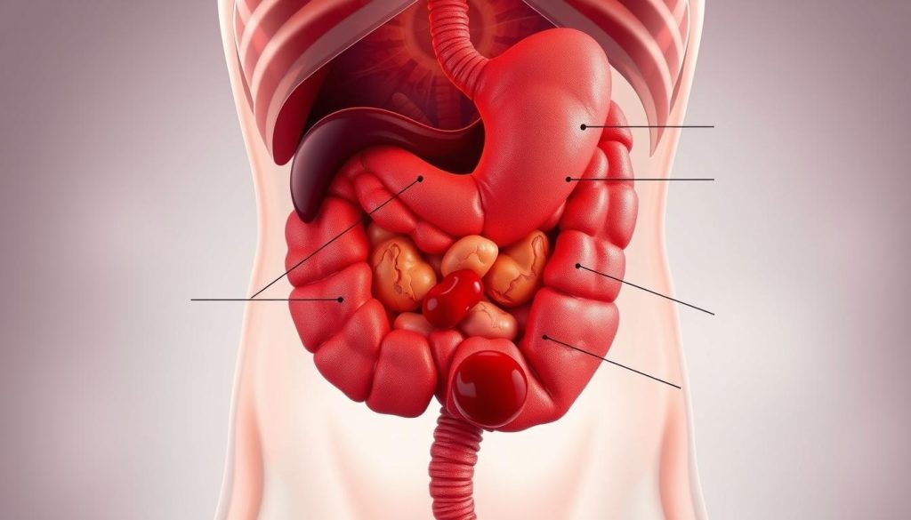 Blood-related stomach cancer symptoms