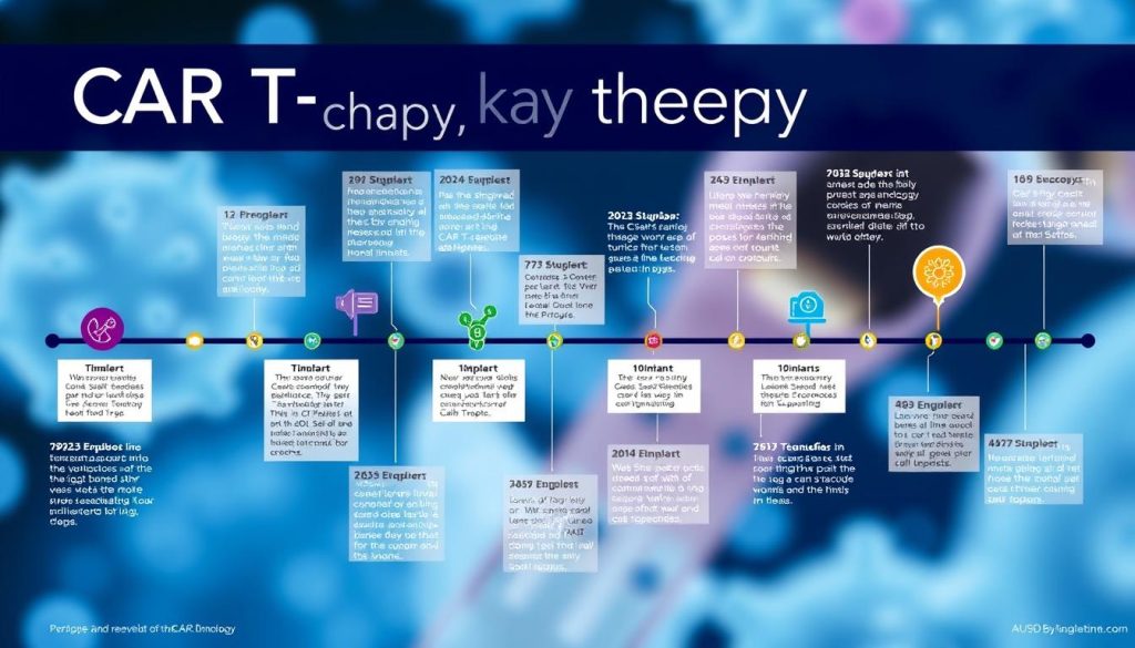 CAR T cell therapy development timeline