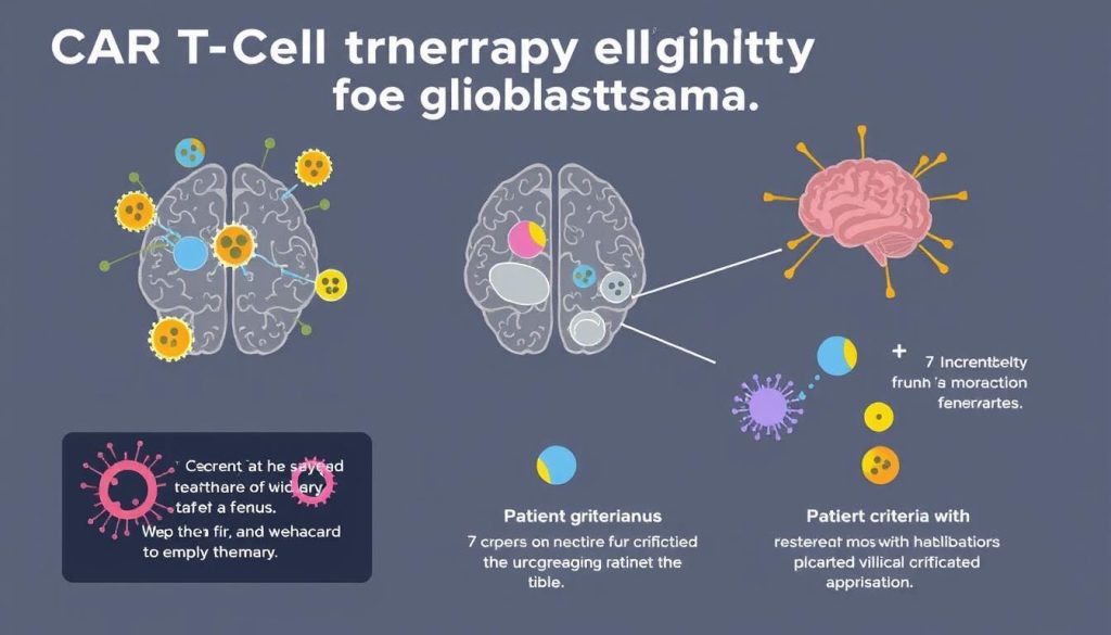 CAR T cell therapy eligibility for glioblastoma