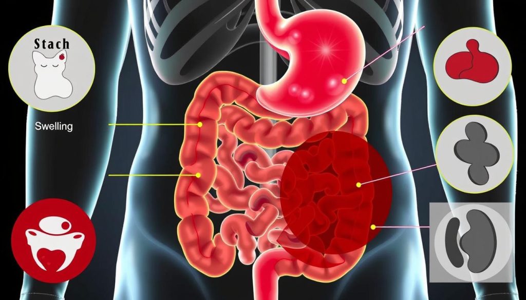 Digestive system changes as stomach cancer symptoms