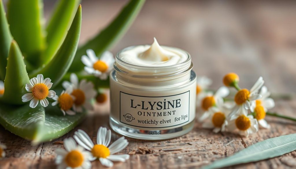 Lysine ointment for lips