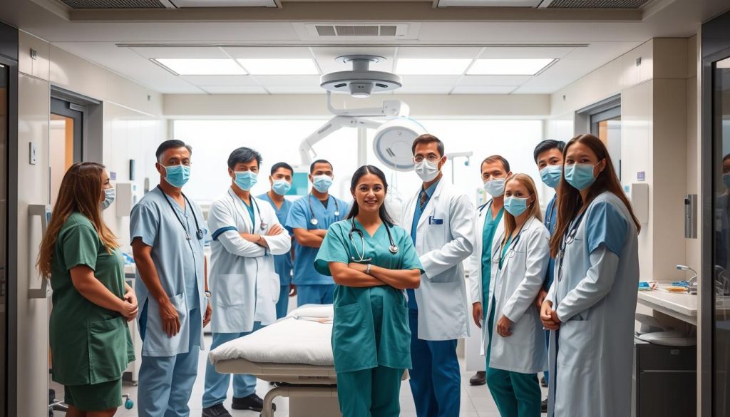 Medical staff at Allgemeines Krankenhaus der Stadt Wien