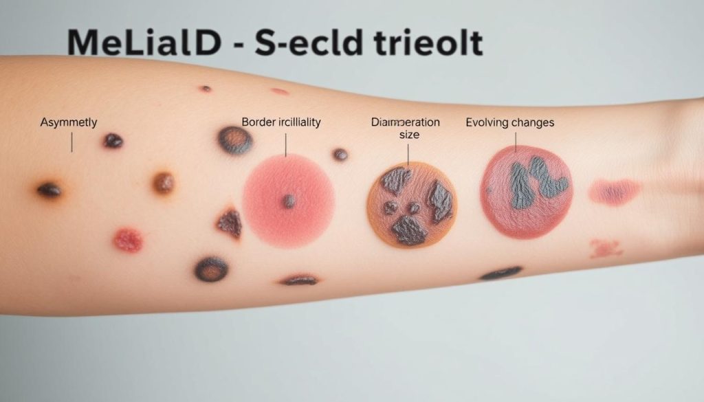 Melanoma detection using ABCDE rule