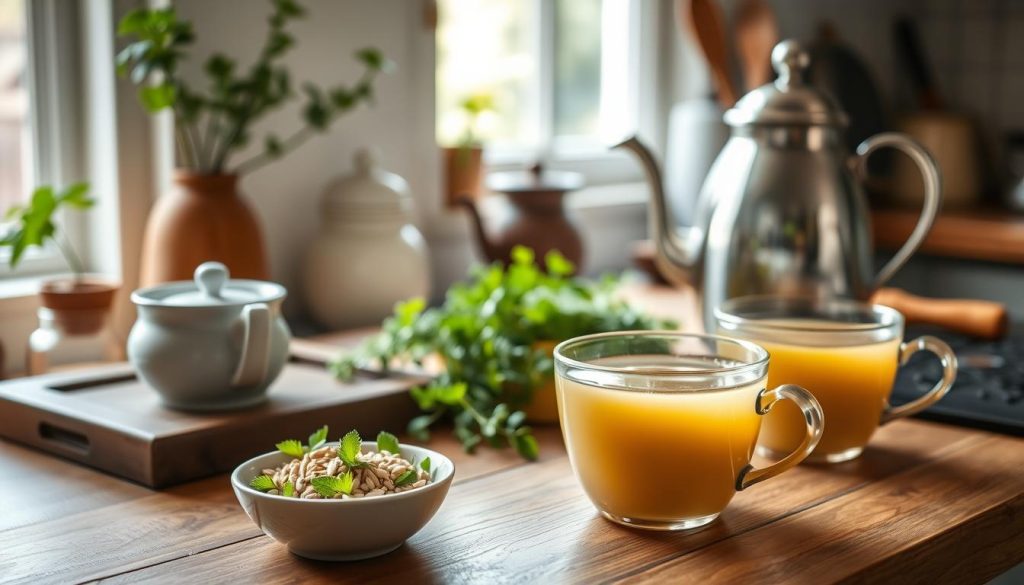 Preparing Fennel Tea for IBS Relief