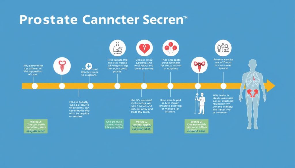 Prostate cancer screening timeline