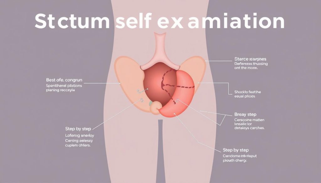 Visual guide for scrotum self-examination