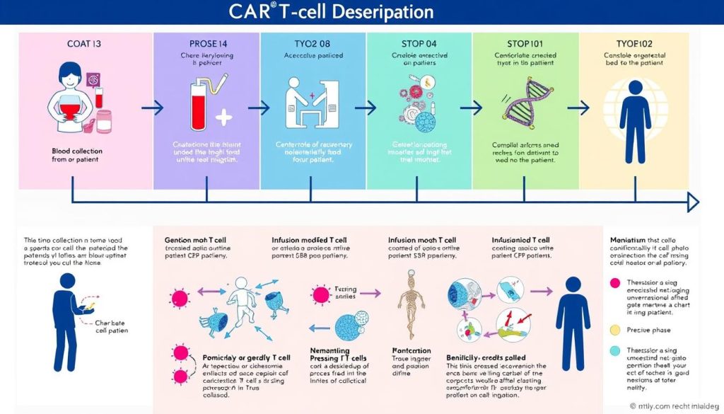 car t cell therapy process infographic