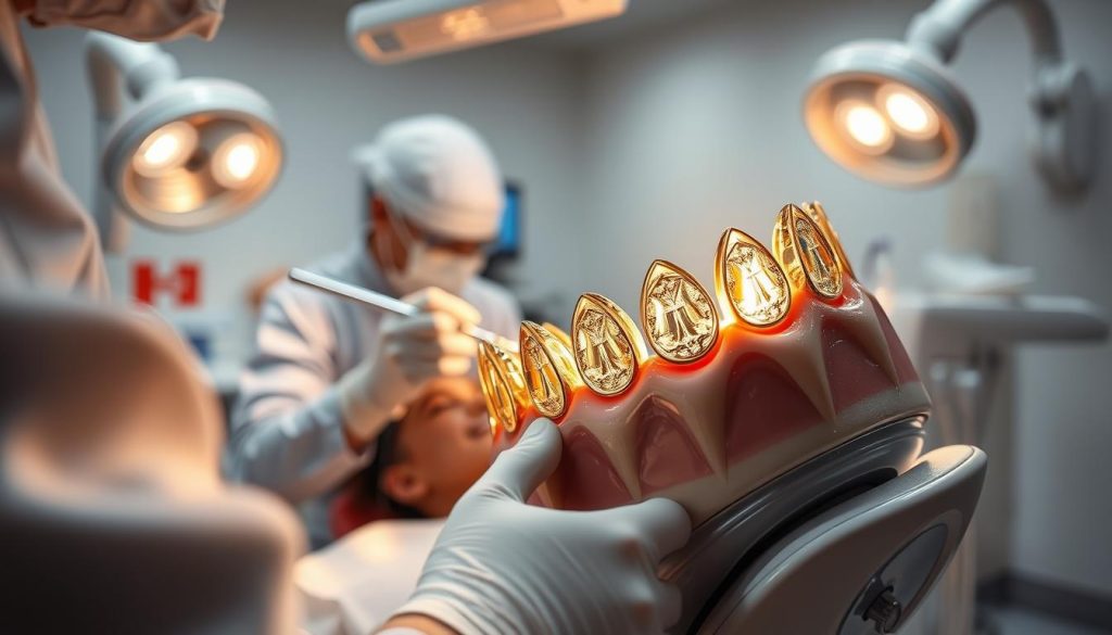 gold tooth crown procedure