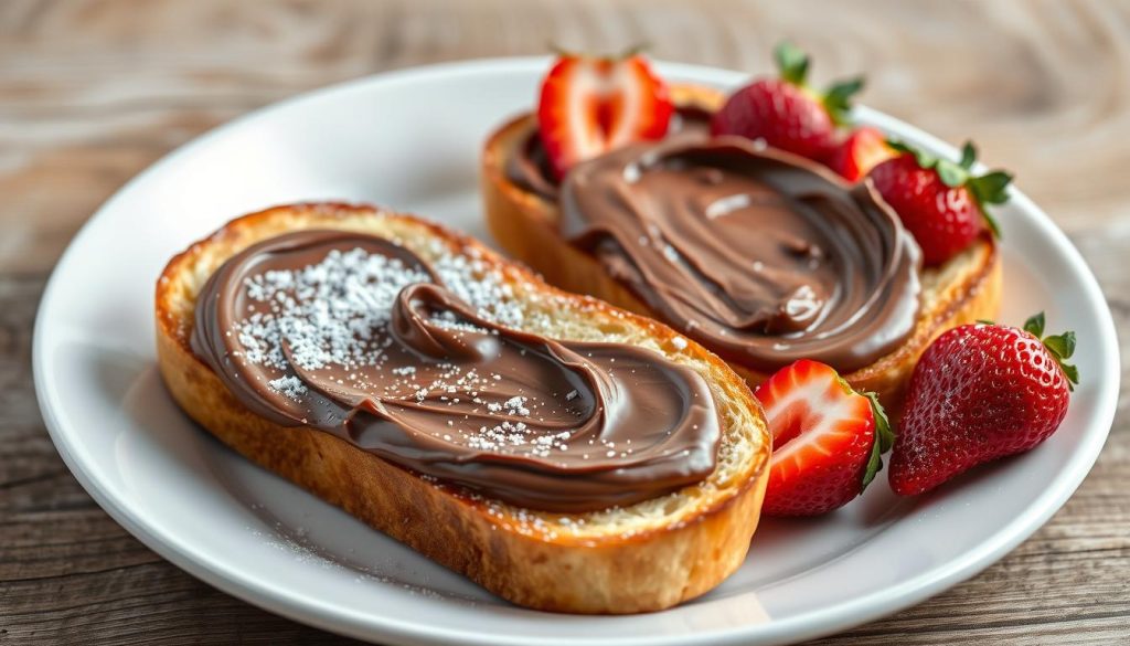 nutella toast serving size