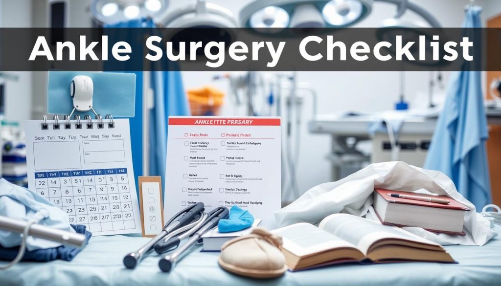 Ankle surgery preparation checklist