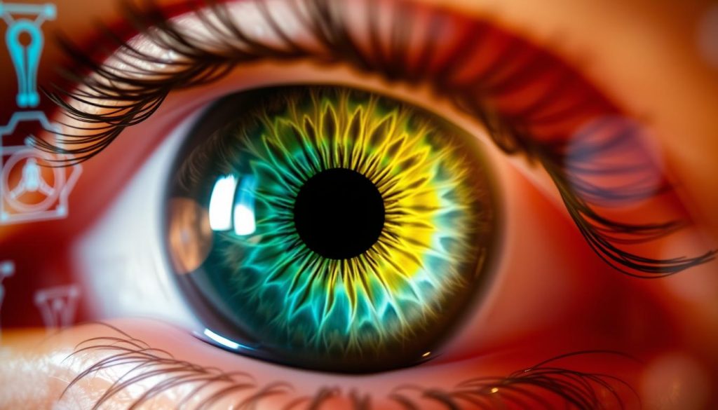 Corneal reshaping for vision enhancement