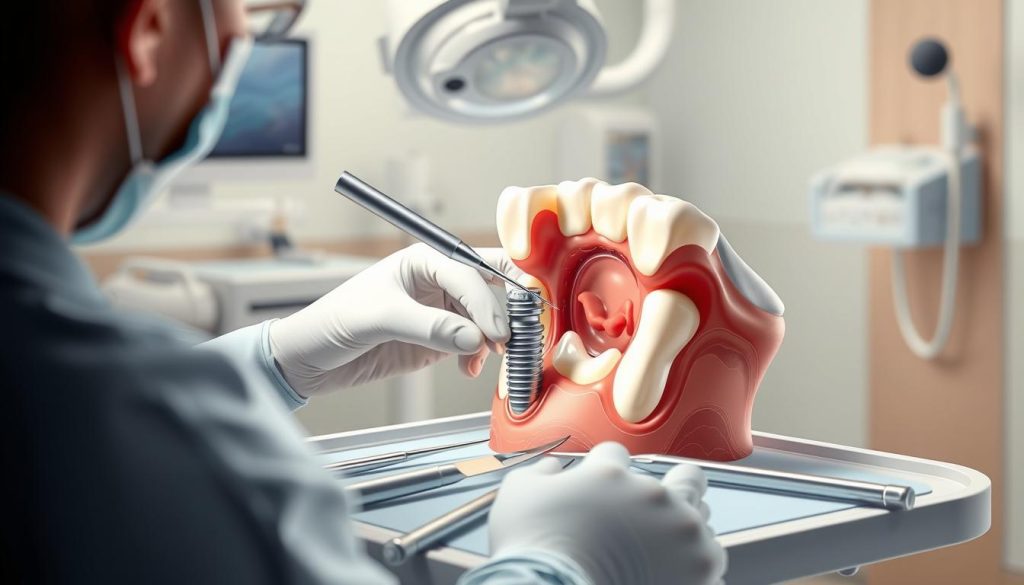 Dental implant surgery procedure