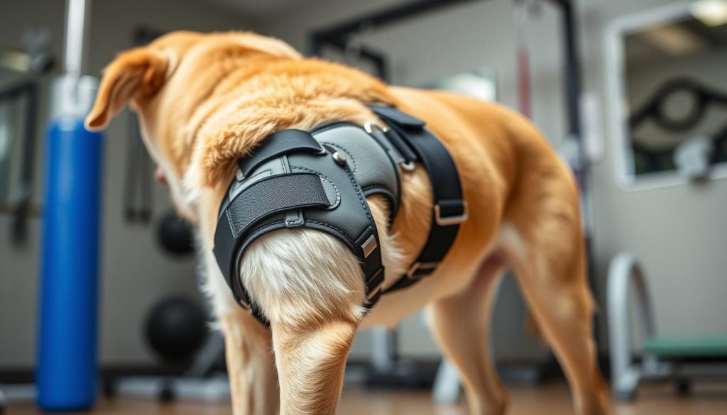 Dog knee brace for rehabilitation