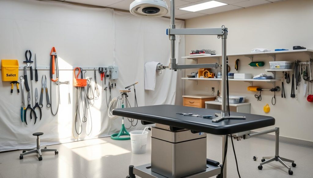 Equine surgical equipment maintenance