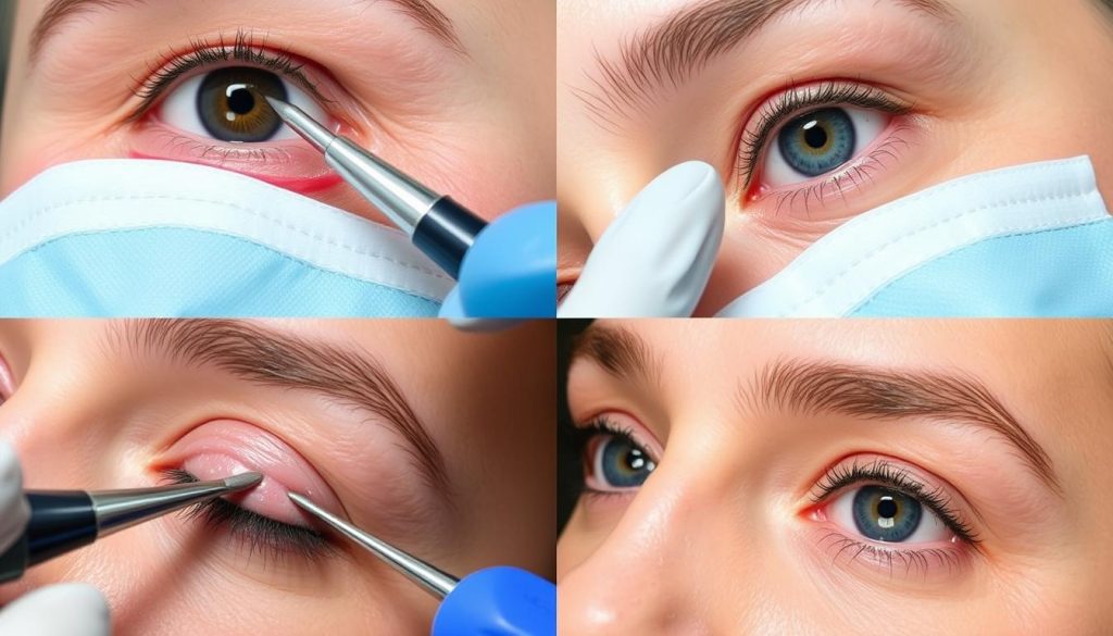 Eyelid surgery blepharoplasty types