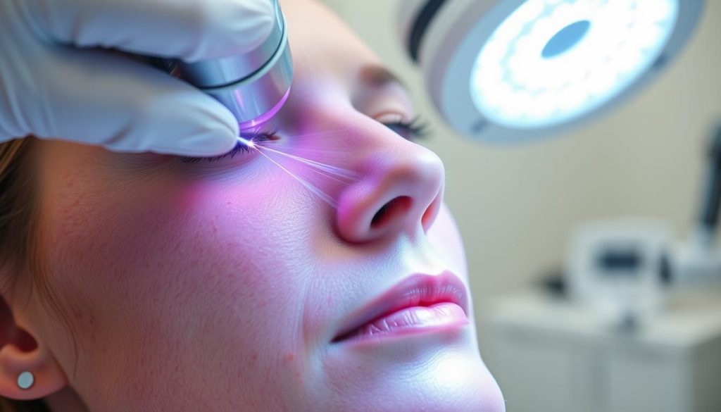 Fractional laser treatment for acne scars