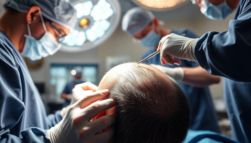 Hair transplant surgery process