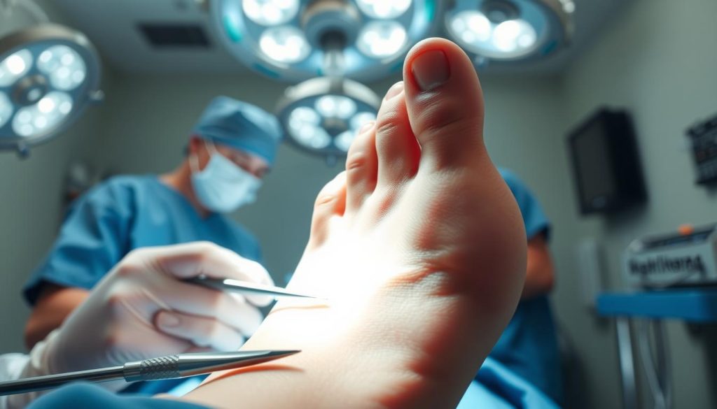 Ingrown toenail surgery procedure