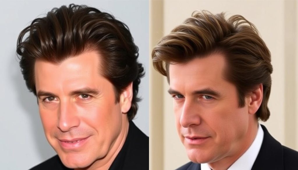 John Travolta hair transformation