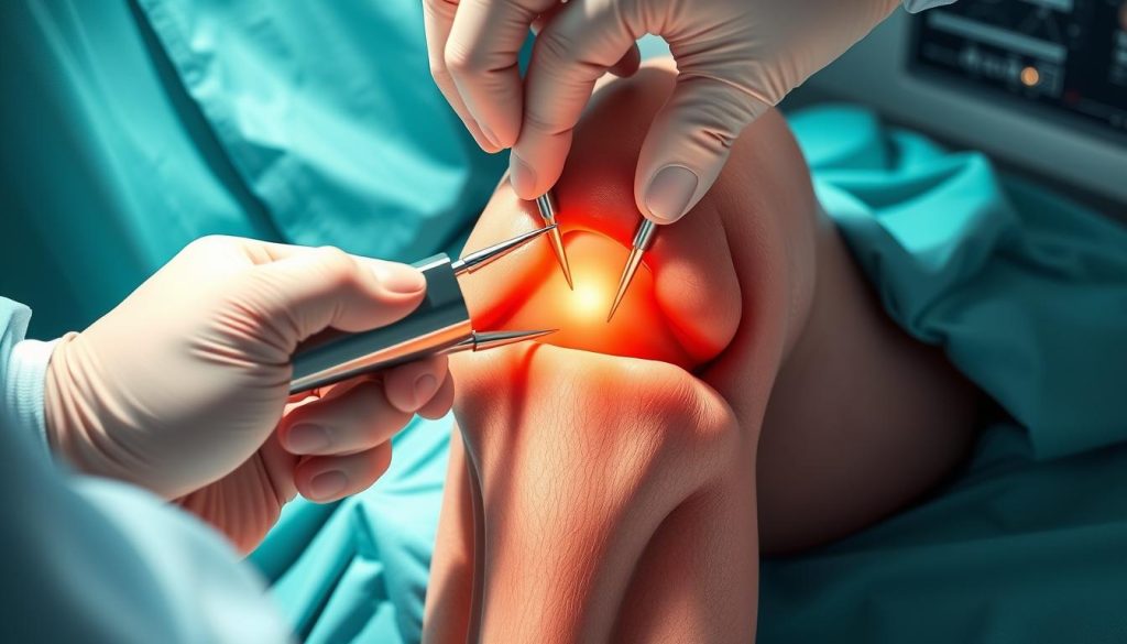 Knee arthroscopy procedure