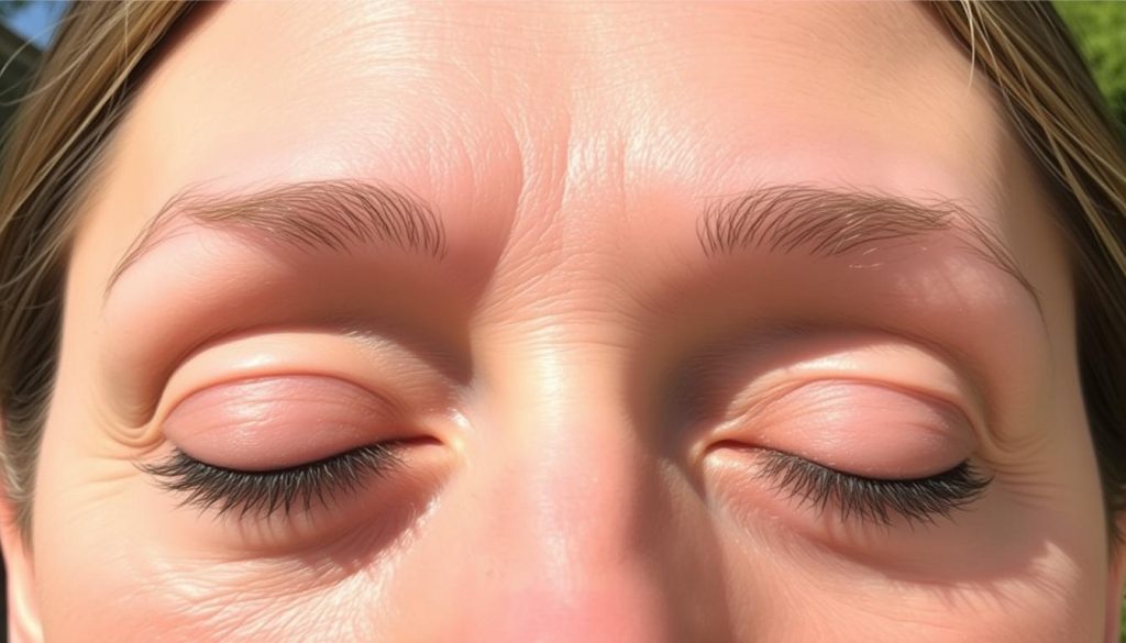 Lower eyelid surgery before and after