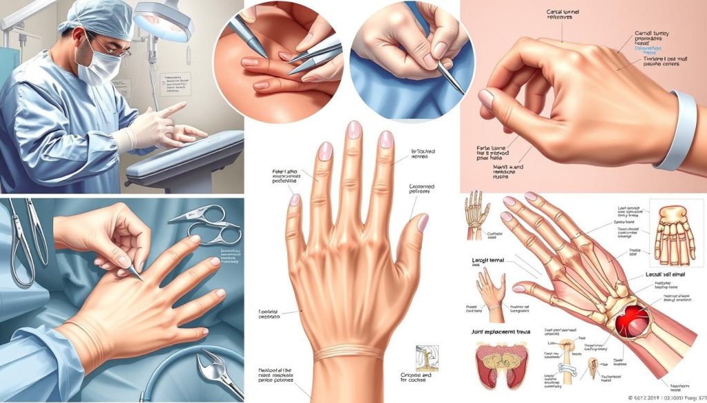 Types of hand surgery procedures