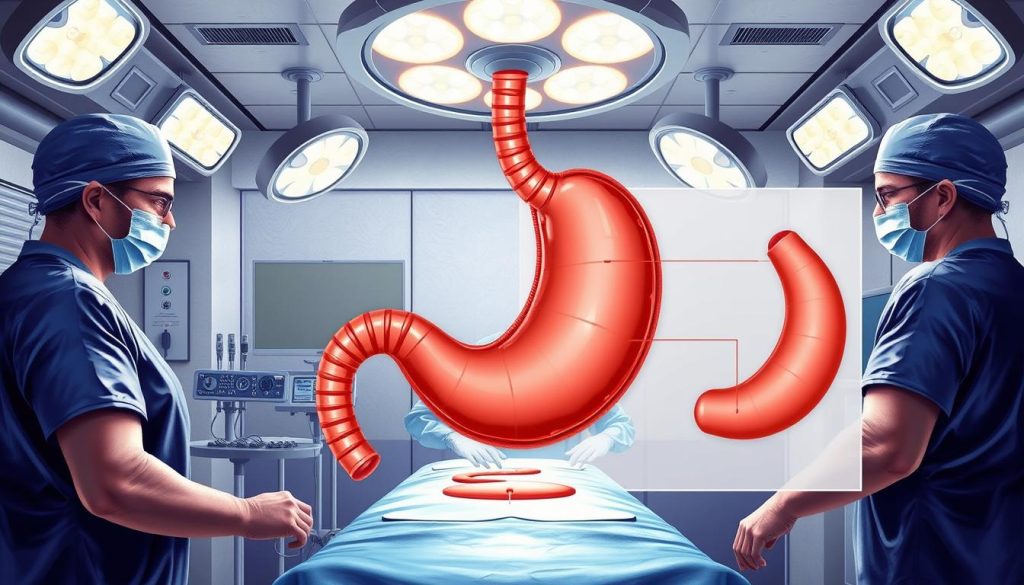 Vertical sleeve gastrectomy procedure